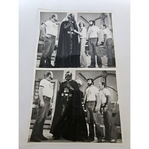 RARE Darth Vader STAR WARS On Set Original Photographs Putting on Mask Lot of 2